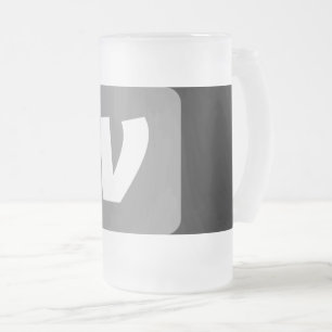 CUTE CARTOON PINK GENOME FROSTED GLASS BEER MUG