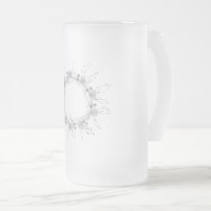 CUTE CARTOON PINK GENOME FROSTED GLASS BEER MUG