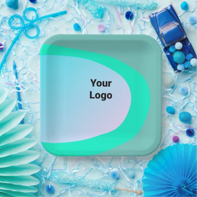 CUTE CARTOON PINK GENONE KEYCHAIN PAPER PLATES (Party)