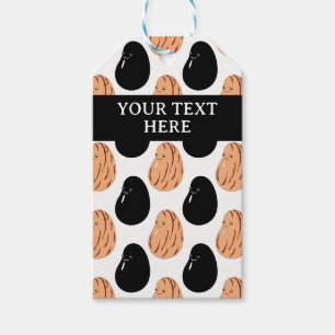 Cute Cartoon Pinto and Black Beans Gift Tags