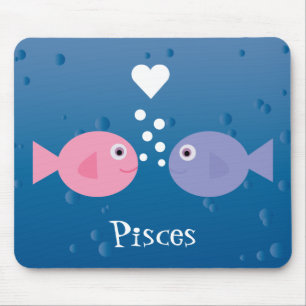 Cute Cartoon Pisces Fish Custom Mouse Mat