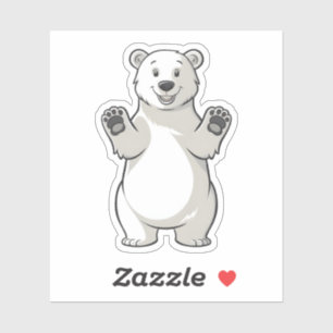 Cute Cartoon Polar Bear Arctic Animal Design
