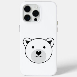 Cute Cartoon Polar Bear iPhone 15 Pro Max Case