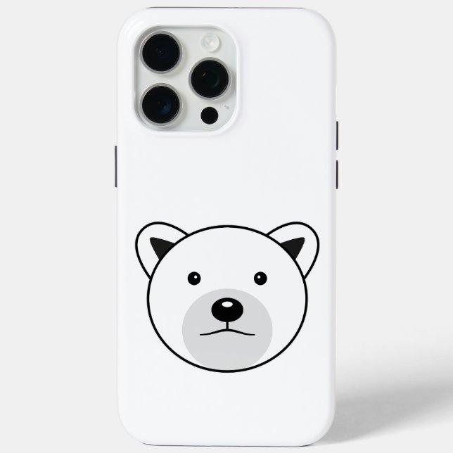 Cute Cartoon Polar Bear Case-Mate iPhone Case (Back)