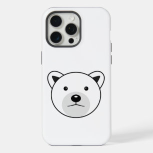Cute Cartoon Polar Bear iPhone 15 Pro Max Case