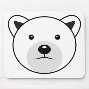 Cute Cartoon Polar Bear Mouse Mat