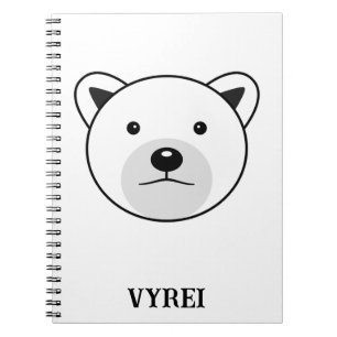 Cute Cartoon Polar Bear Notebook