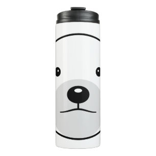Cute Cartoon Polar Bear Thermal Tumbler