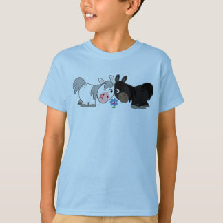 Cute Cartoon Ponies Standoff  Children T-Shirt