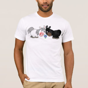 Cute Cartoon Ponies Standoff  T-Shirt
