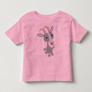 Cute Cartoon Prancing Goat  Children T-Shirt