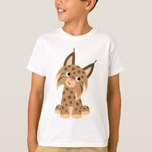 Cute Cartoon Prankish Lynx Children T-Shirt