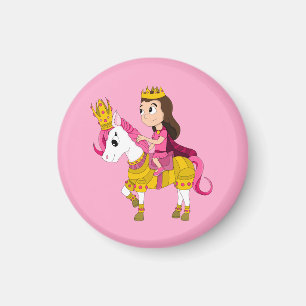 Cute cartoon princess magnet