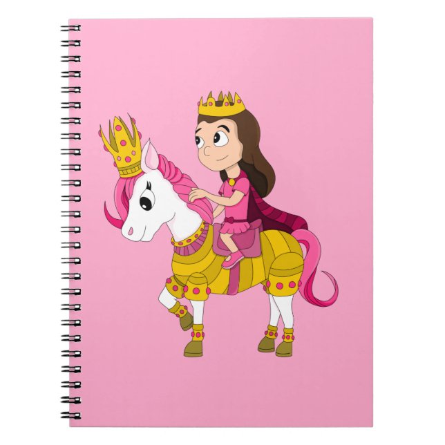 Cute cartoon princess notebook (Front)