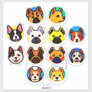 Cute Cartoon Puppies Collection