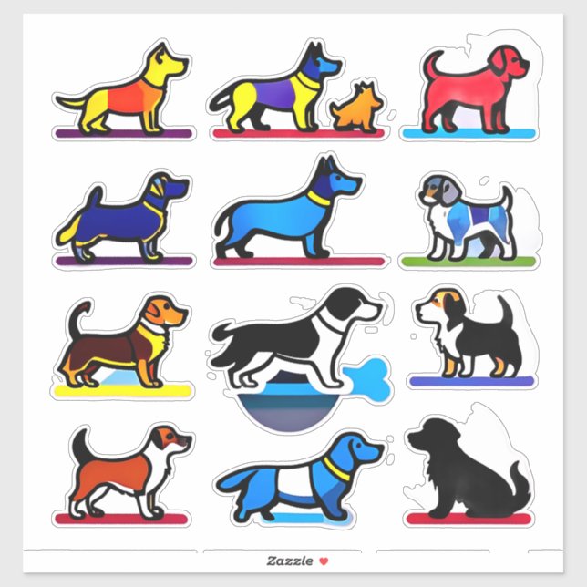 Cute Cartoon Puppies Collection (Sheet)