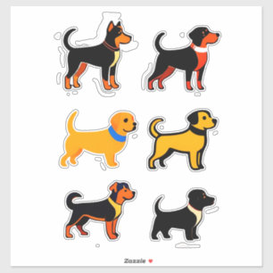 Cute Cartoon Puppies Collection