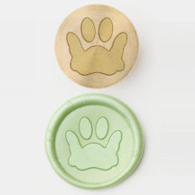 Cute Cartoon Puppy Paw Print And Bone