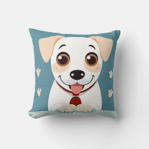 Cute Cartoon Puppy with Adorable Expression Cushion