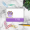 Cute Cartoon Purple Owl
