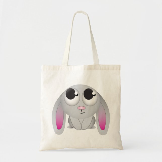 Cute Cartoon Rabbit Tote Bag (Front)