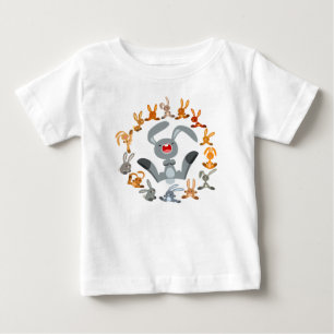Cute Cartoon Rabbits Mandala Baby T-Shirt