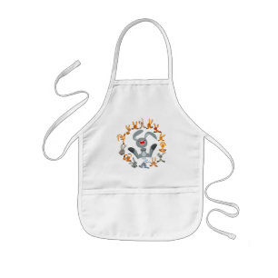 Cute Cartoon Rabbits Mandala Children Apron