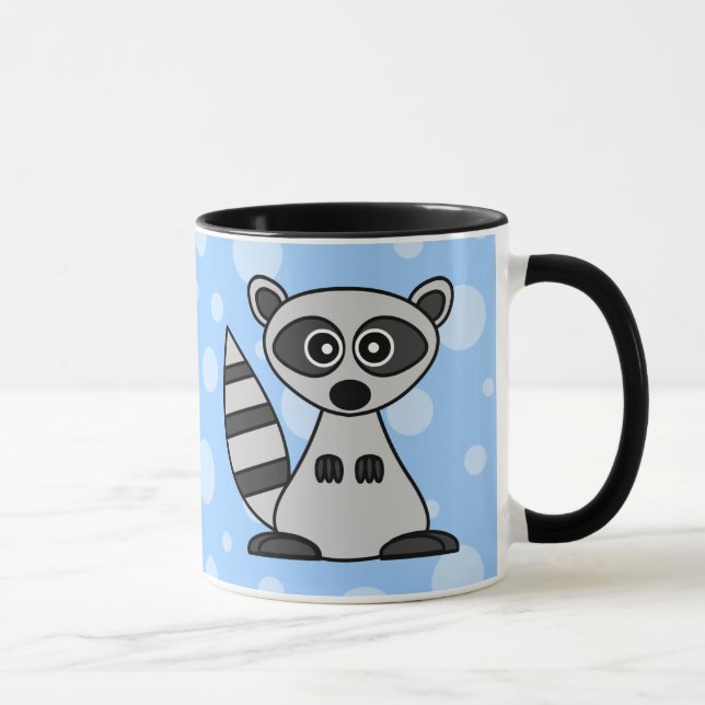 Cute Cartoon Racoon Mug (Right)