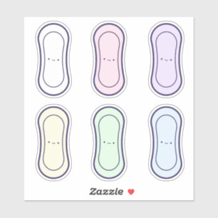 Cute Cartoon Rainbow Panty Liners First Period