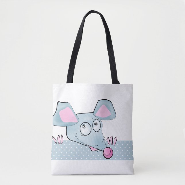 Cute cartoon rat mouse New Year 2020 symbol kids c Tote Bag (Front)