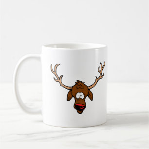 Cute Cartoon Reindeer Coffee Mug