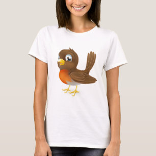 Cute cartoon Robin Illustration T-Shirt