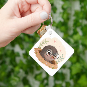 Cute Cartoon Rodent Key Ring