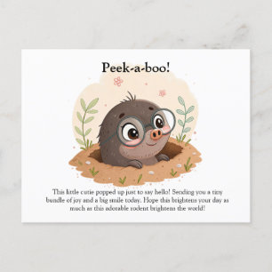 Cute Cartoon Rodent Postcard