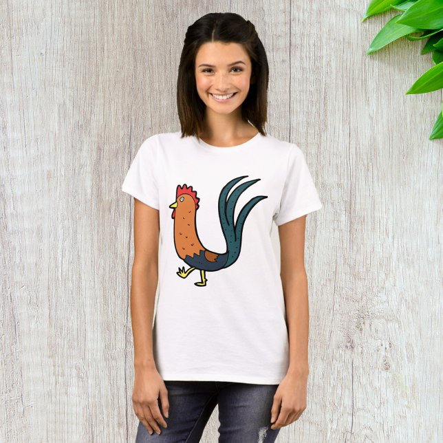 Cute Cartoon Rooster T-Shirt (Creator Uploaded)