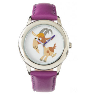 Cute Cartoon Running Goat Watch