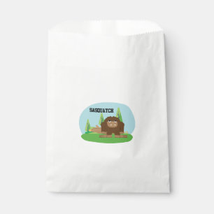 Cute Cartoon Sasquatch Favour Bags