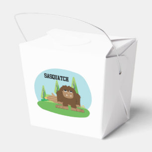 Cute Cartoon Sasquatch Favour Box