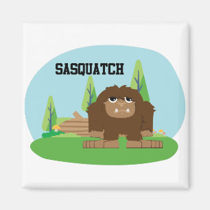 Cute Cartoon Sasquatch Magnet