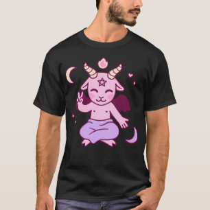 Cute Cartoon Satan Kawaii Baphomet T-Shirt
