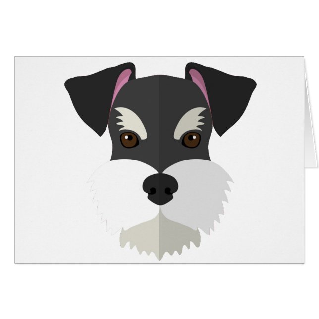Cute Cartoon Schnauzer! (Front Horizontal)