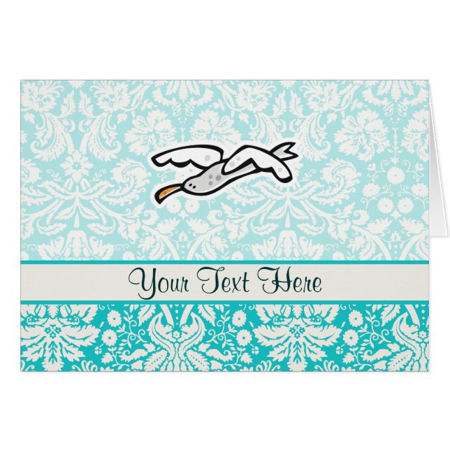 Cute Cartoon Seagull (Front Horizontal)