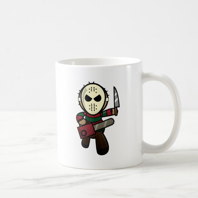 Cute Cartoon Serial Killer Coffee Mug (Right)