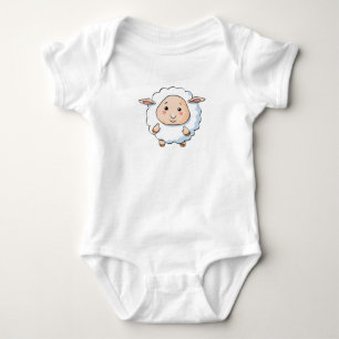Cute Cartoon Sheep Baby Bodysuit