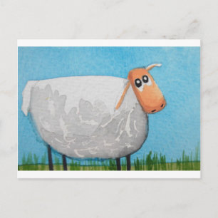 Cute cartoon sheep Gordon Bruce art Postcard