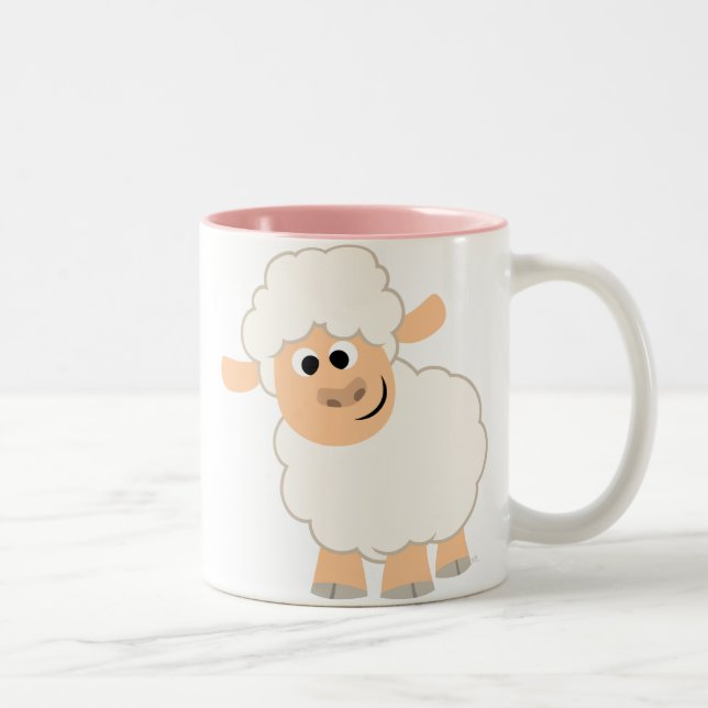 Cute Cartoon Sheep Mug (Right)