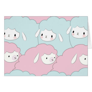 Cute Cartoon Sheep Pattern