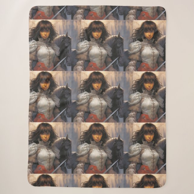 Cute Cartoon Sherpa Blanket (Front)