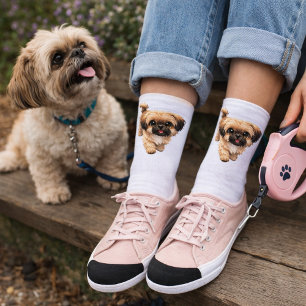 Cute Cartoon Shih Tzu Dog Socks