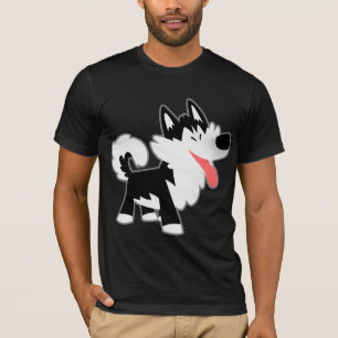 Cute Cartoon Siberian Husky T-Shirt